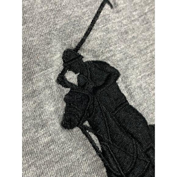 Polo Ralph Lauren Number 3 Gray Large Horse T-Shirt Men’s Sz 4XB Big and Tall - Picture 5 of 9